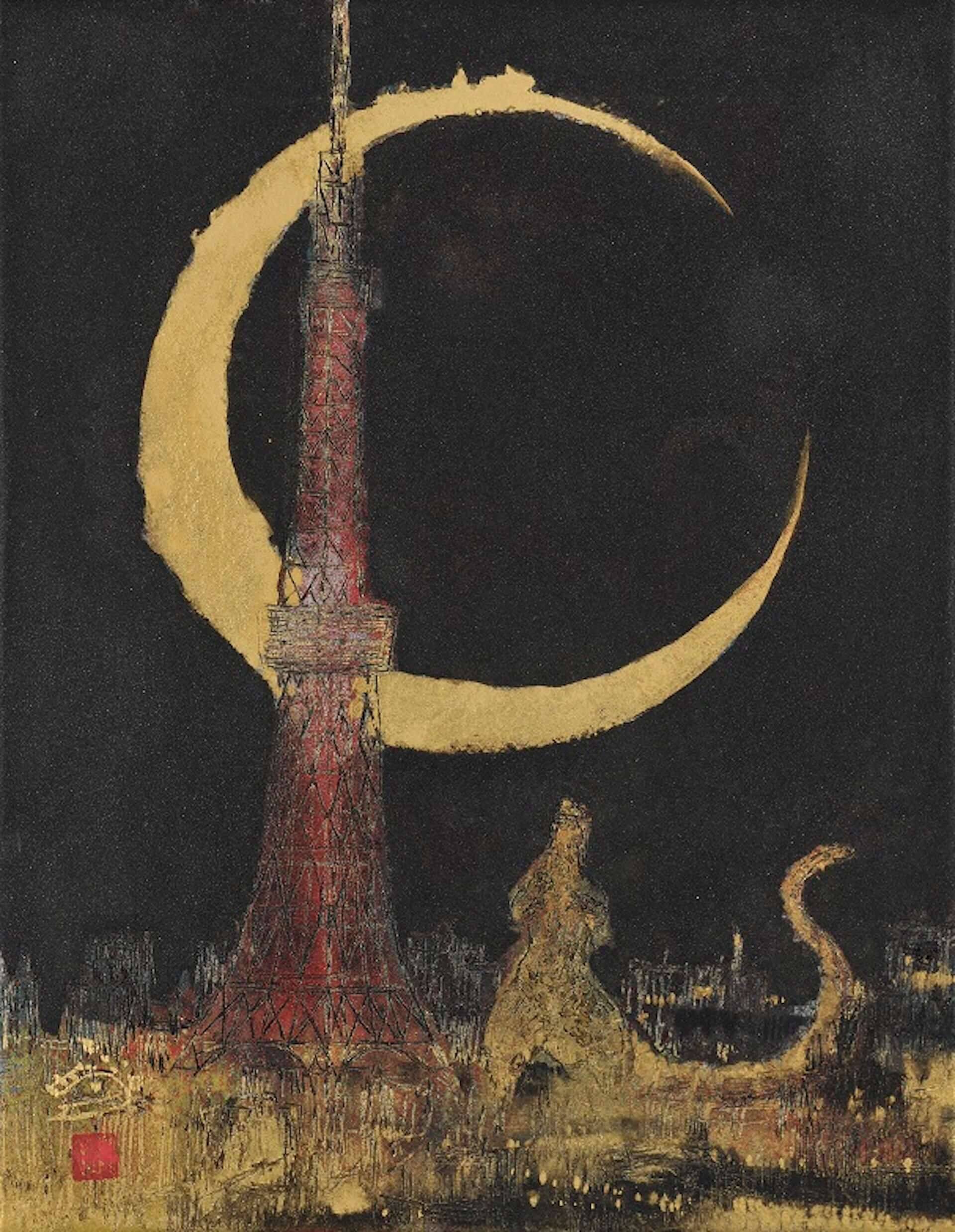 ゴジラが日本画で描かれる！展覧会＜村上裕二日本画展 「怪獣王ゴジラ 