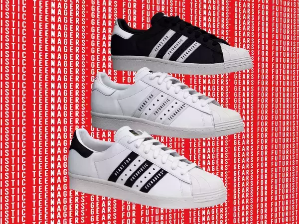「adidas OriginalsとNIGOがコラボ！ハートロゴがあしらわれた『SUPERSTAR』が発売」の画像