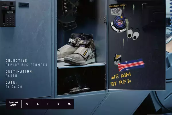 「リーボック×映画『エイリアン2』コラボシューズ最新作！世界観を巧みに再現したミリタリーデザインでエイリアン・デーに発売決定」の画像