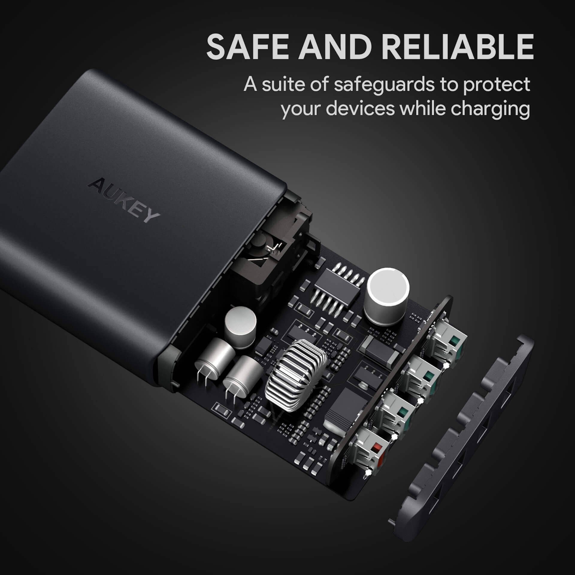 クーポンコードでお得にゲット！ QC3.0対応のAUKEY4ポート急速充電器がAmazonで500台のみ期間限定セール価格に