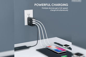 クーポンコードでお得にゲット！ QC3.0対応のAUKEY4ポート急速充電器がAmazonで500台のみ期間限定セール価格に