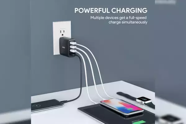 クーポンコードでお得にゲット！ QC3.0対応のAUKEY4ポート急速充電器がAmazonで500台のみ期間限定セール価格に