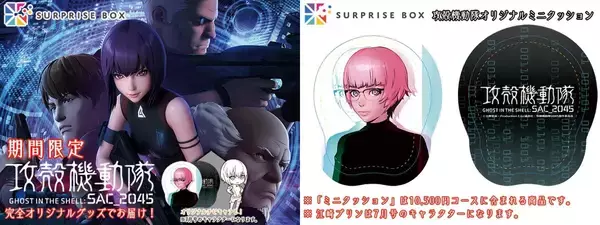 「Netflix『攻殻機動隊 SAC_2045』が「サプライズボックス」に期間限定で登場！草薙素子や江崎プリンのオリジナルグッズが貰える」の画像