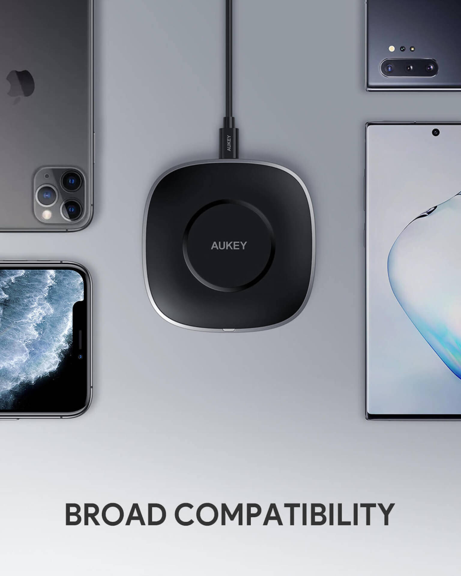 AUKEY QC3.0搭載のワイヤレス充電器『LC-C6』がAmazonで20%OFFに！期間限定クーポンコードが登場