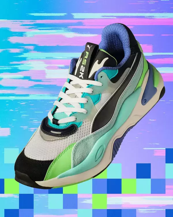 「プーマ「RS」シリーズからインターネットに着想を得たスニーカーが登場！レトロなシルエットに未来的な要素をプラス」の画像