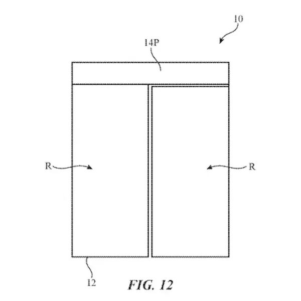 「2021年発表の折りたたみiPhoneは折りたたんだ状態でも通知を目視できる仕様に？Appleが出願した特許が公開」の画像