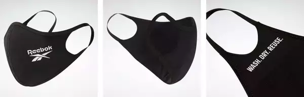 「リーボックが通気性に優れたオリジナルフェイスカバー『Reebok Face Cover』を発売決定！3枚1組で洗濯も可能」の画像