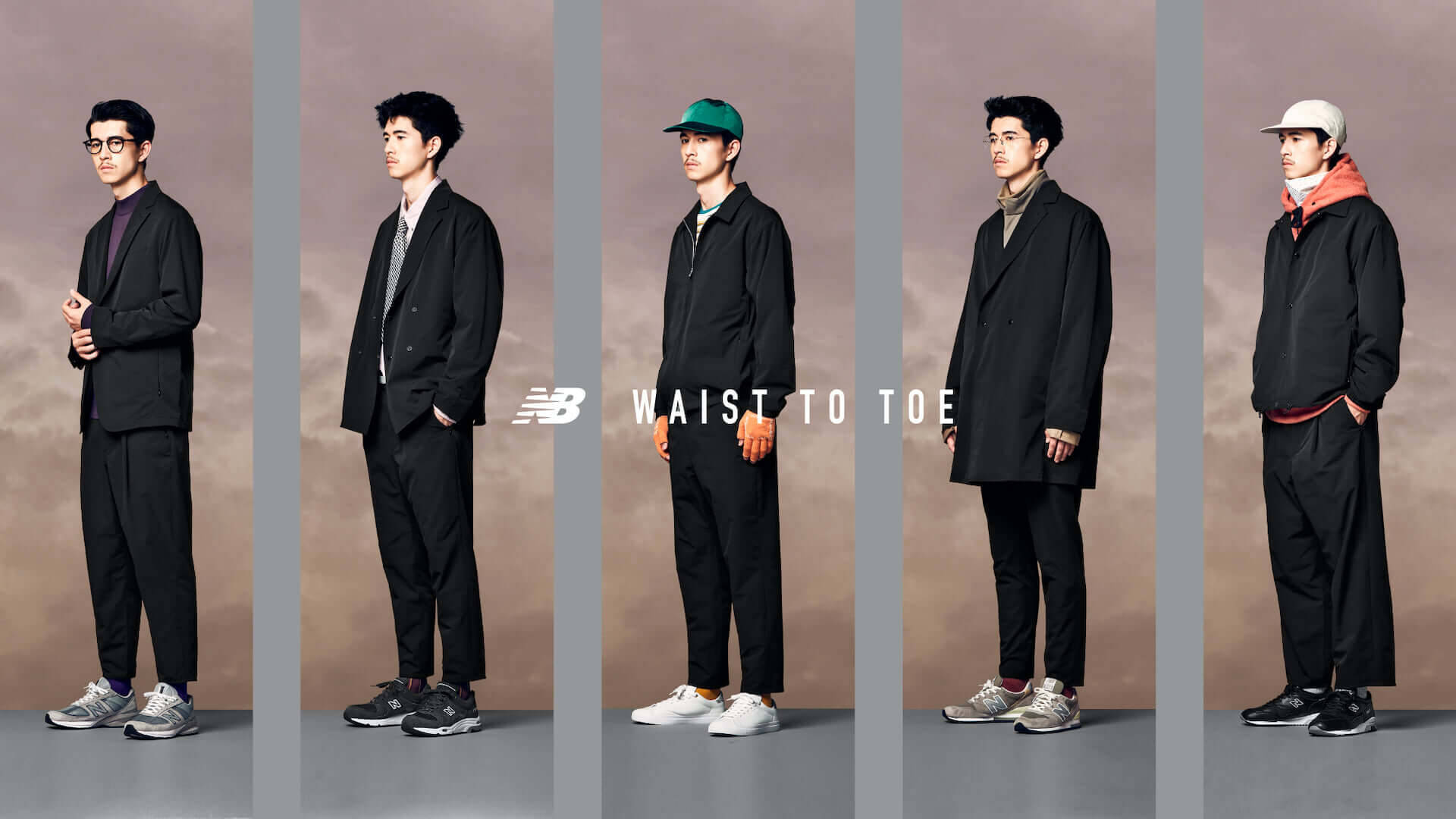 ニューバランスのパンツコレクション「WAIST TO TOE」にセットアップ 