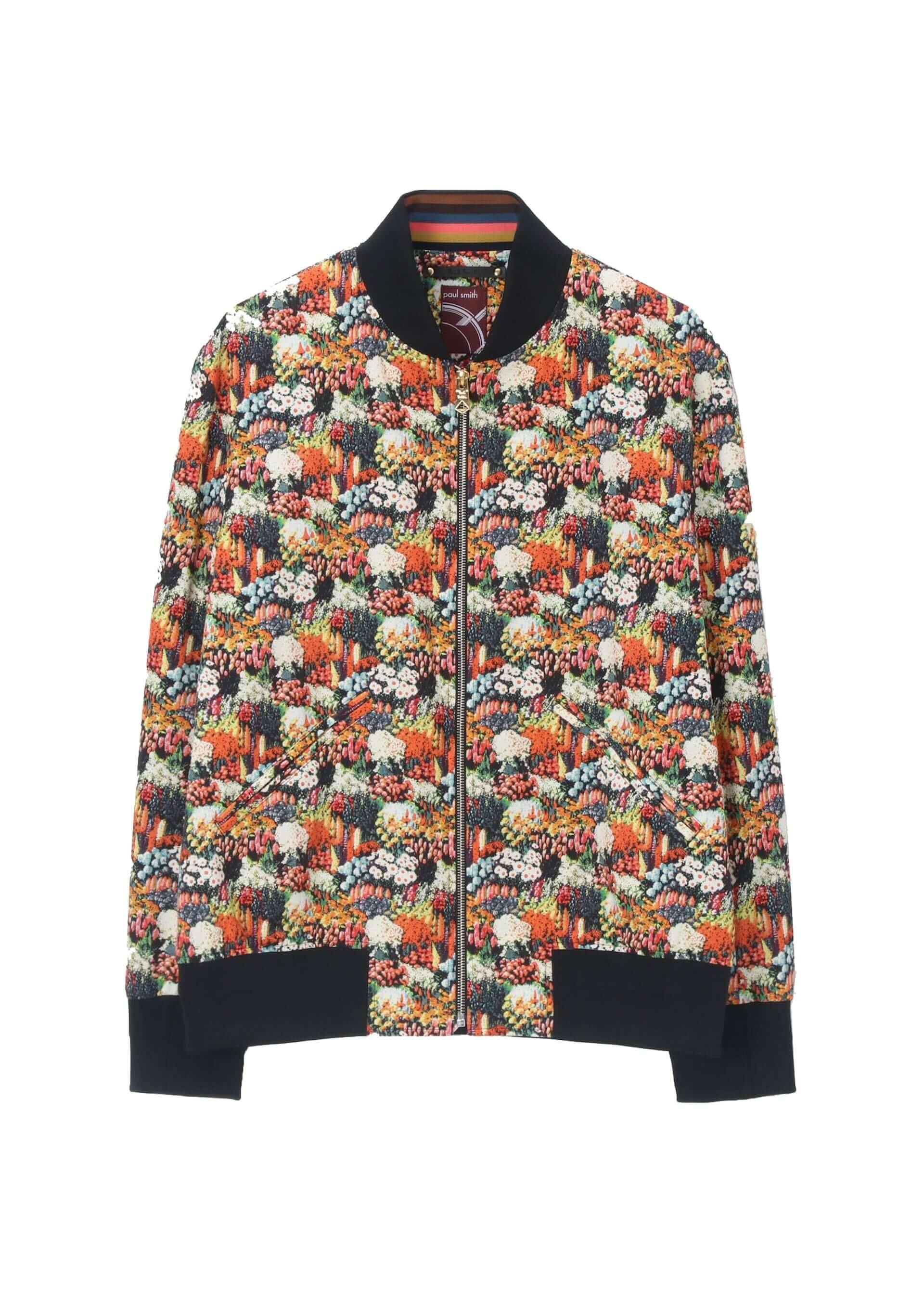ポールスミス Paul Smith 50周年 青リンゴ パーカー黒 サイズL