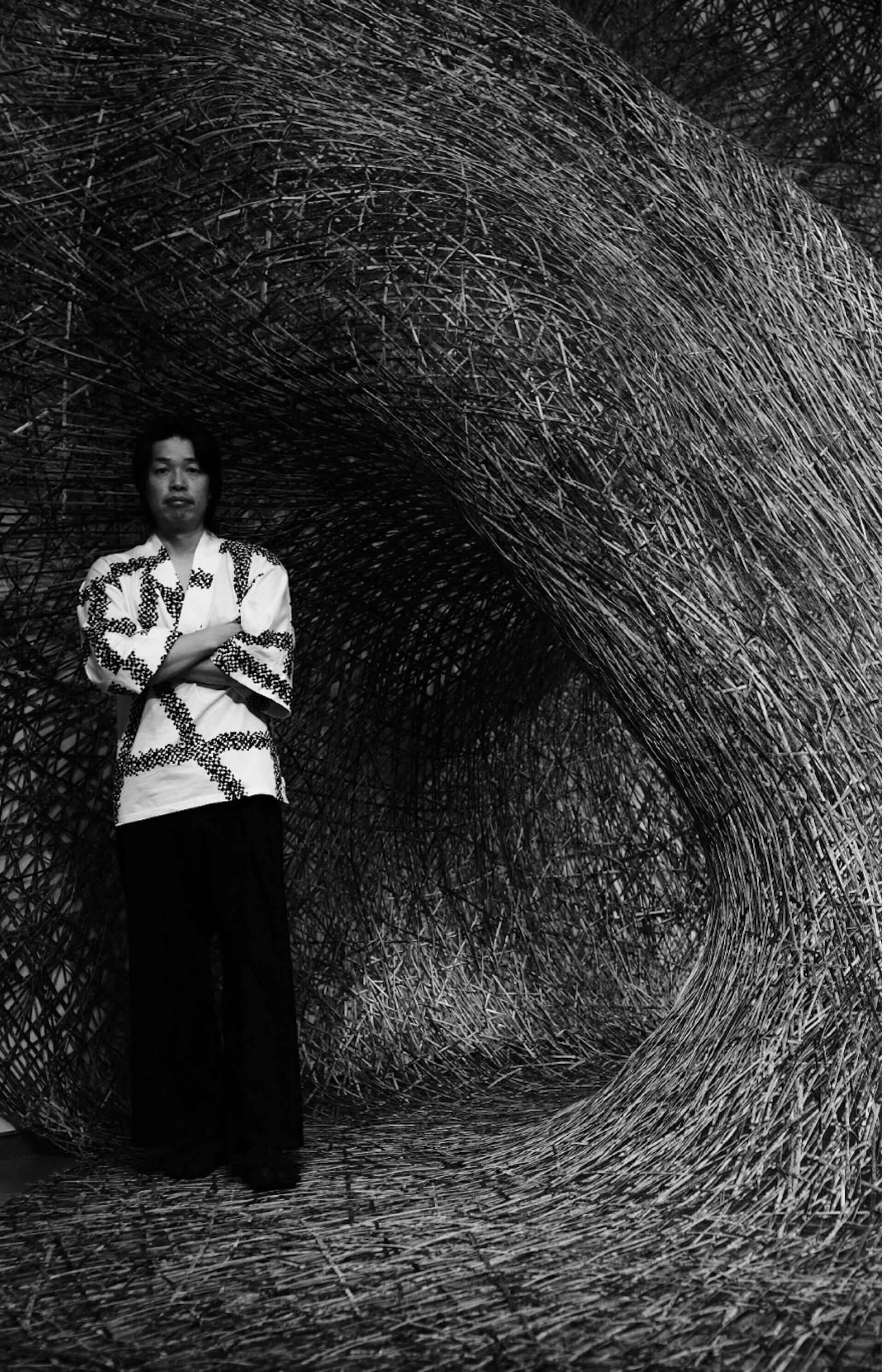 美術工芸家・四代田辺竹雲斎の展覧会＜CHIKUUNSAI IV ∞＞が銀座 蔦屋書店「GINZA ATRIUM」にて開幕！巨大インスタレーションの公開制作も実施