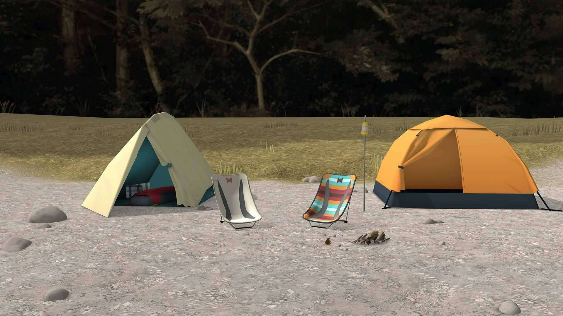 ゆるキャン のキャラクターとバーチャルキャンプを満喫できるゲーム ゆるキャン Virtual Camp 本栖湖編 が配信開始 21年3月4日 エキサイトニュース