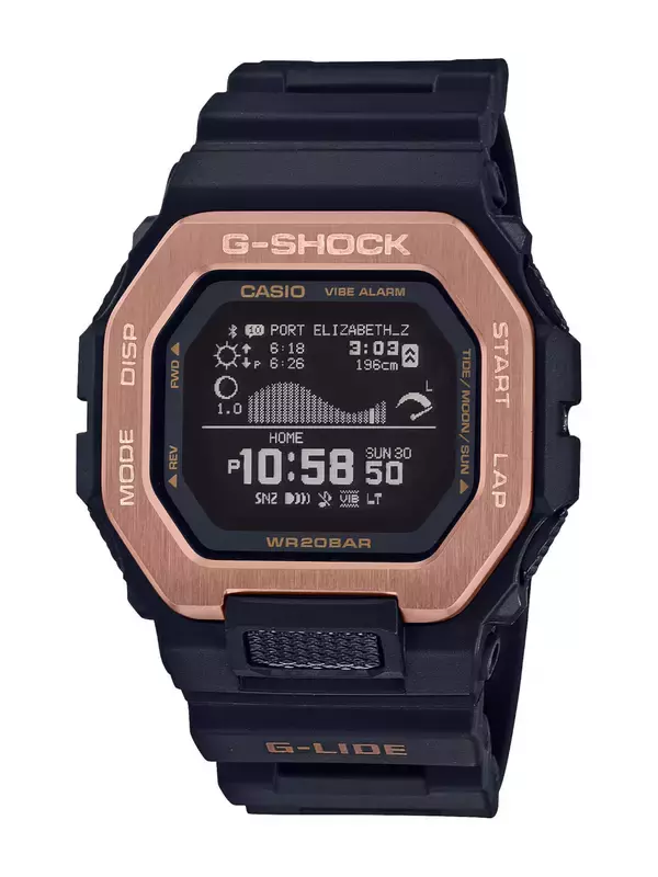 「サーファーからの支持も得るG-SHOCK「G-LIDE」にナイトサーフィン向けの新色が登場！スマホと連携可能な人気モデル」の画像