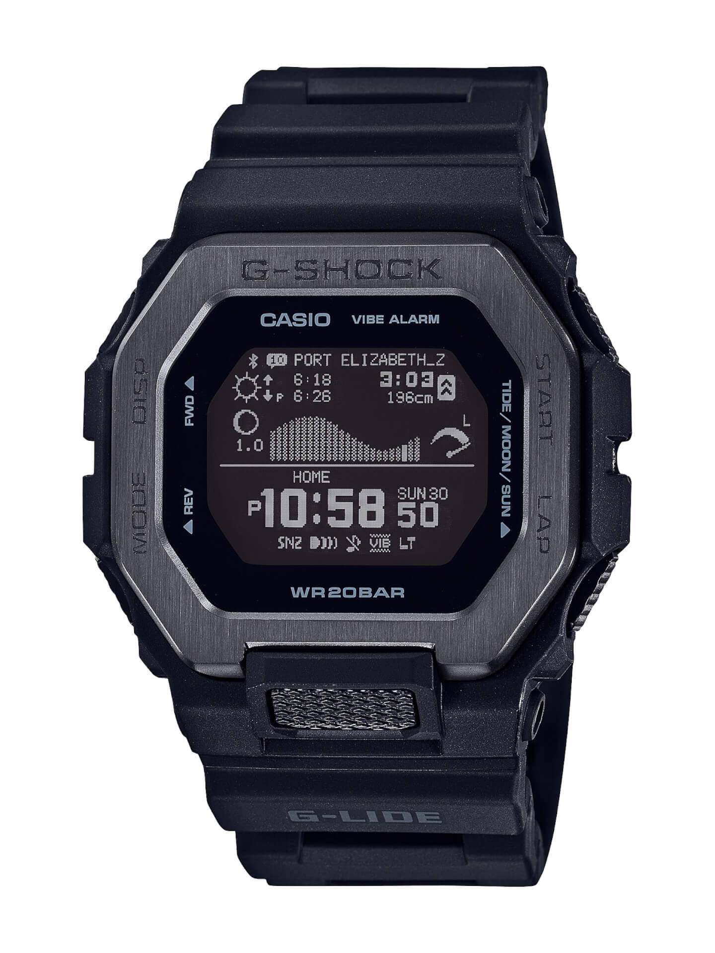 サーファーからの支持も得るG-SHOCK「G-LIDE」にナイトサーフィン向けの新色が登場！スマホと連携可能な人気モデル
