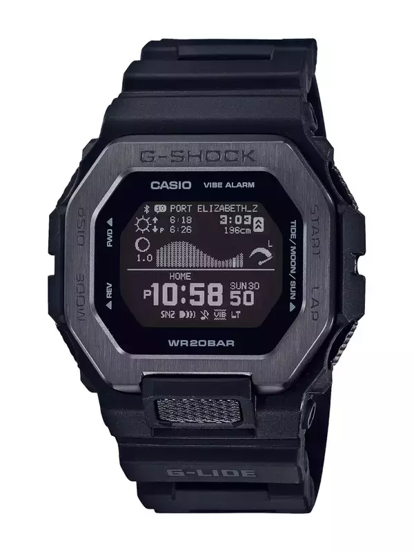 「サーファーからの支持も得るG-SHOCK「G-LIDE」にナイトサーフィン向けの新色が登場！スマホと連携可能な人気モデル」の画像