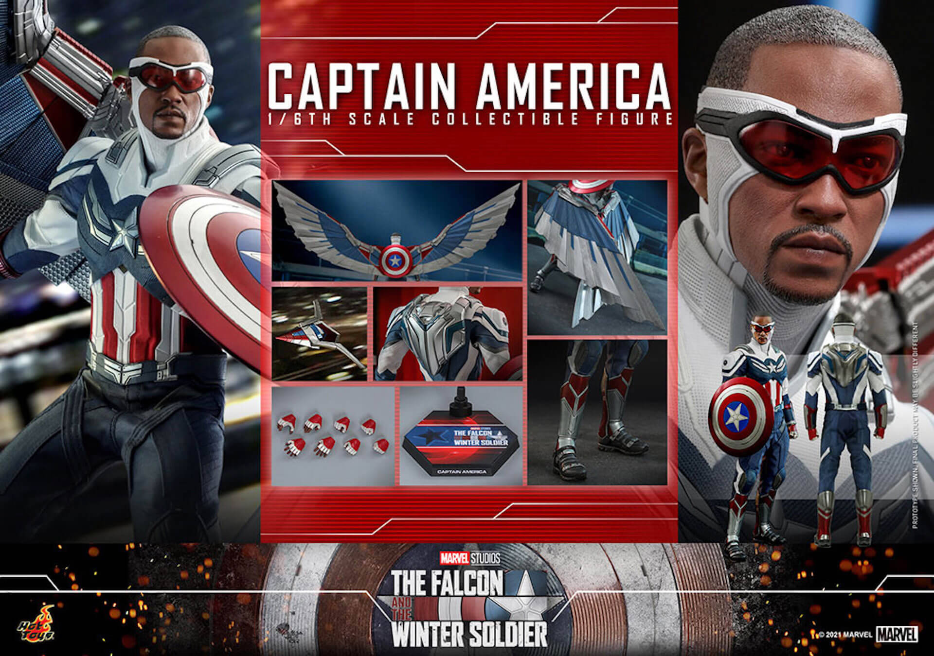 新たなキャプテン・アメリカが早くもホットトイズでフィギュアに 