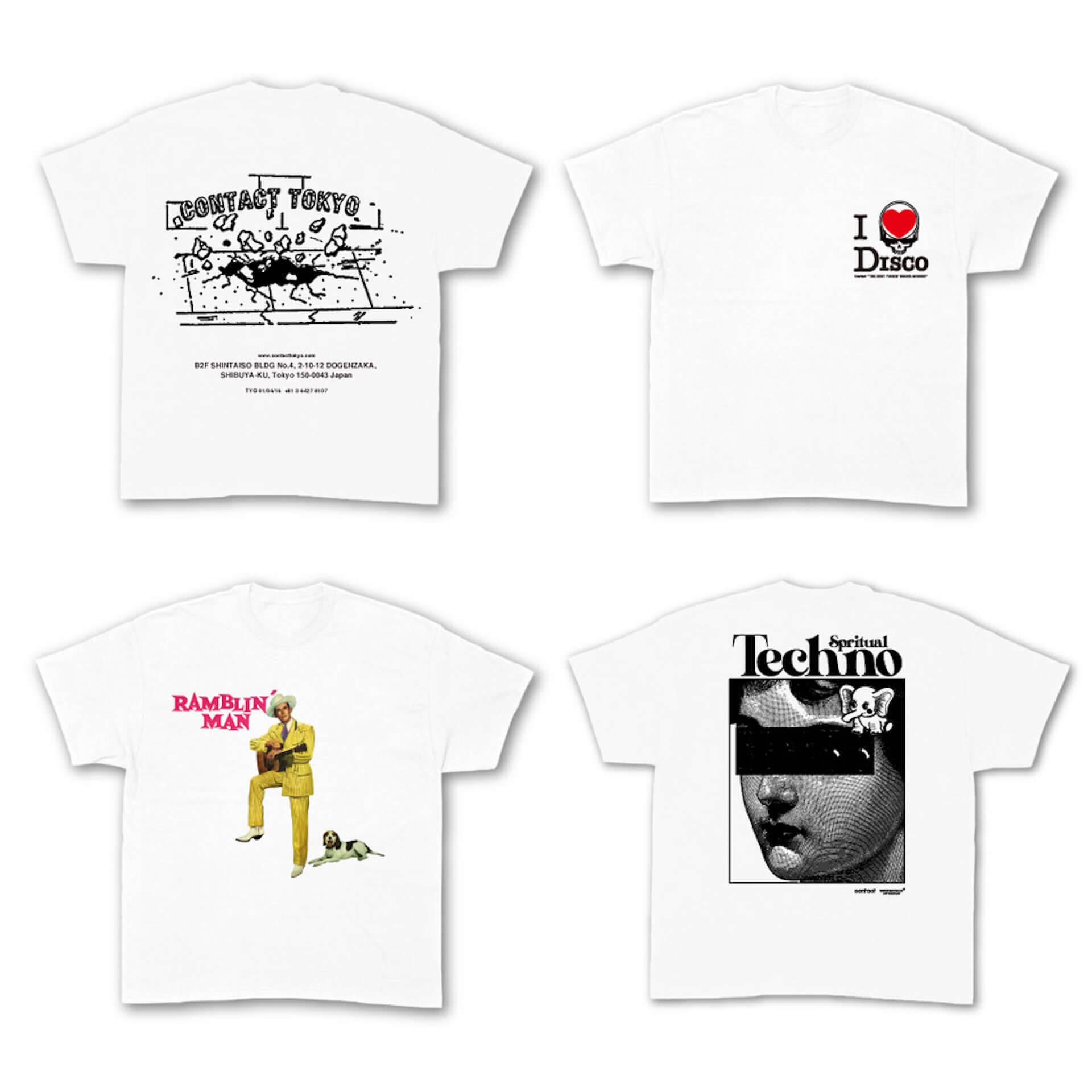Contact Tokyo＆SOUND MUSEUM VISIONのオリジナルデザインTシャツが 