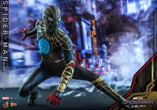 「スパイダーマンの胸に光るのは…！？今年公開『スパイダーマン：ノー・ウェイ・ホーム』のスパイダーマンスーツがホットトイズでフィギュアに」の画像