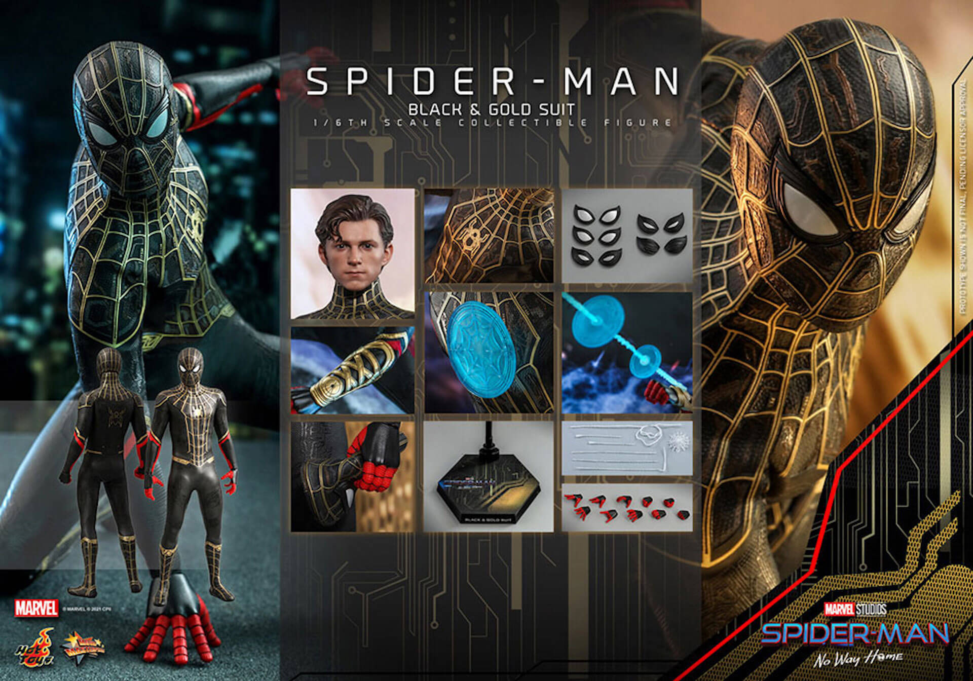 スパイダーマンの胸に光るのは…！？今年公開『スパイダーマン：ノー・ウェイ・ホーム』のスパイダーマンスーツがホットトイズでフィギュアに