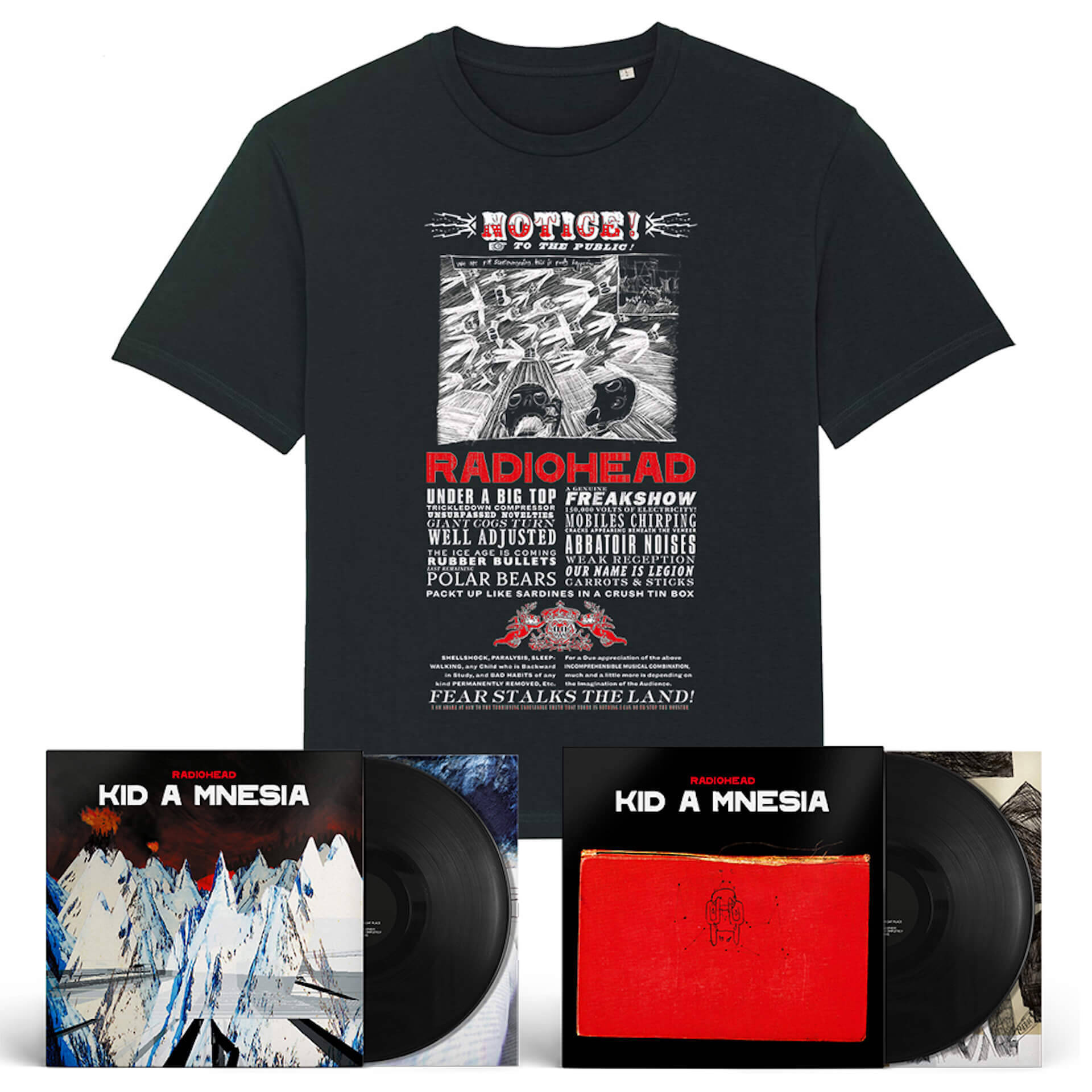 Radiohead『Kid A Mnesia』の日本限定バンドルが追加発売決定！最新オフィシャルTシャツも付属