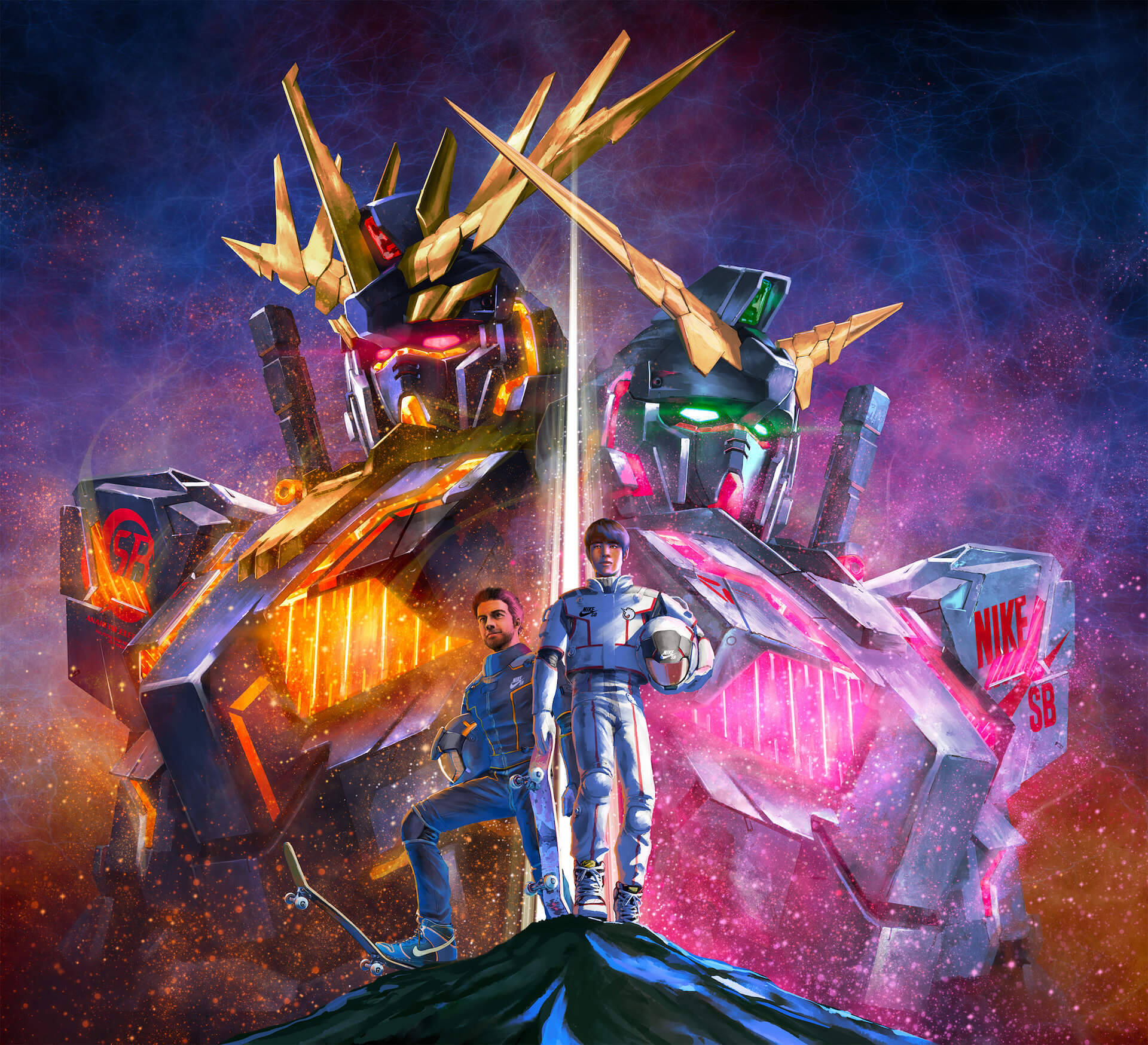 NIKE SBから『機動戦士ガンダムUC』ユニコーンガンダム＆バンシィを 