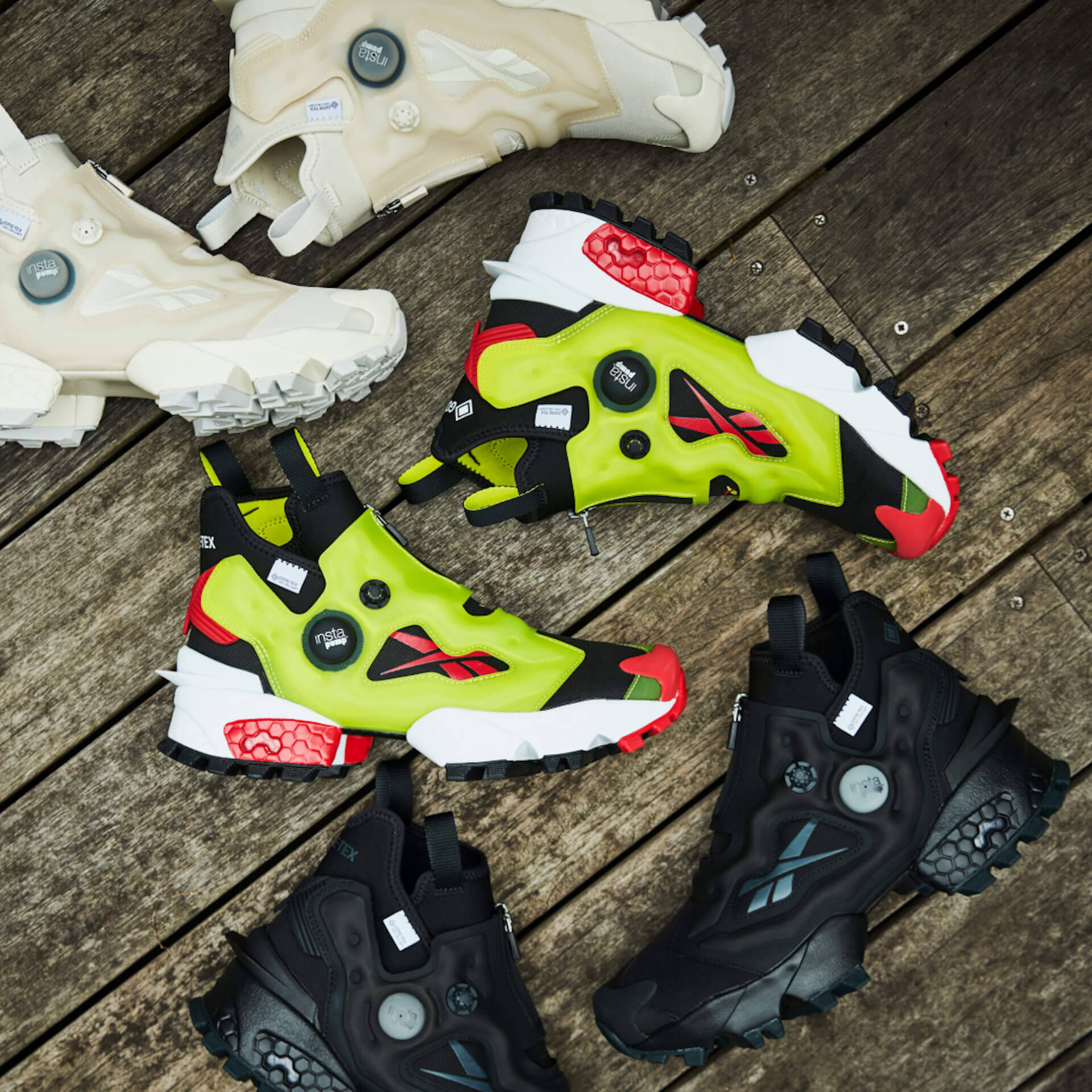リーボックを代表する「インスタポンプフューリー」からブーツスタイルの「INSTAPUMP FURY X GTX」が登場！