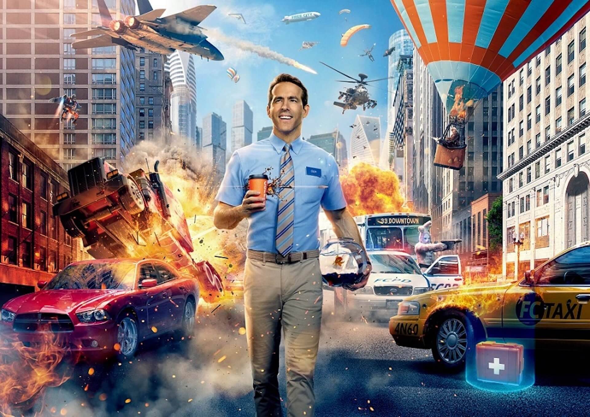 ライアン・レイノルズ演じるモブキャラヒーローがディズニープラスに早くも登場！『フリー・ガイ』が10月見放題配信開始
