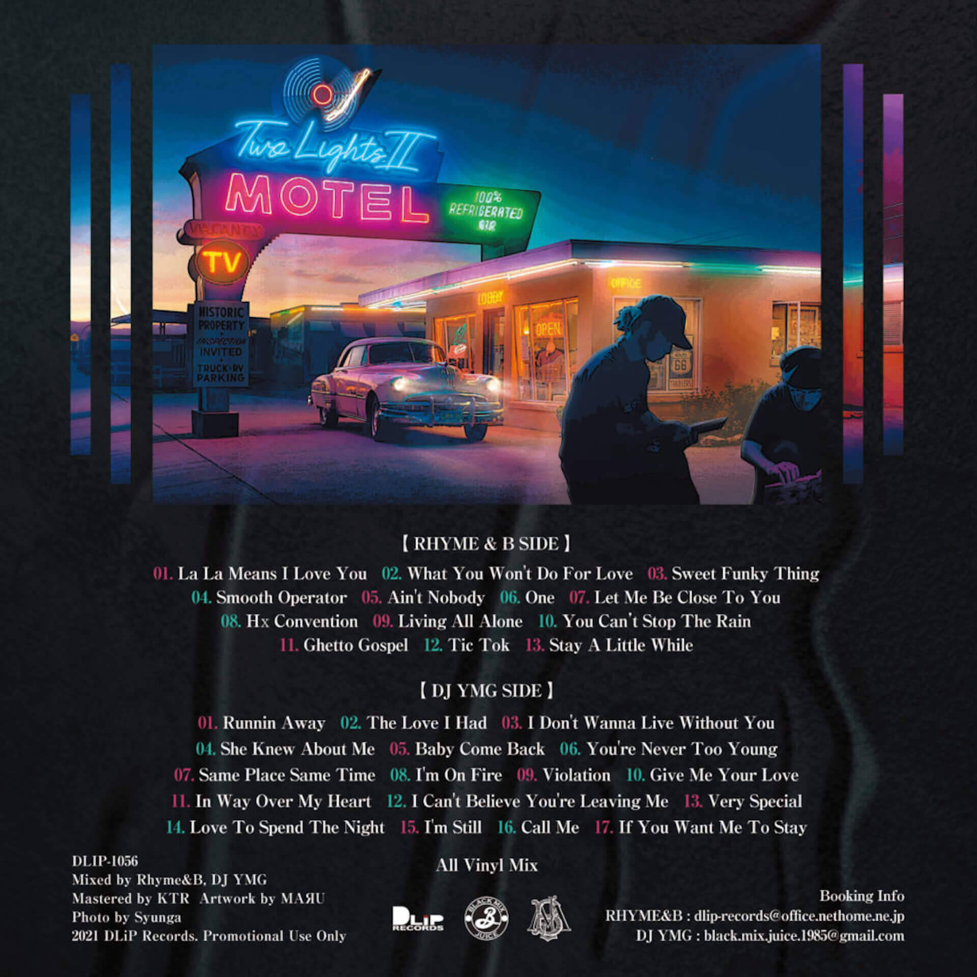 RHYME＆Bの福岡のDJ YMGとの新作MixCD『TWO LIGHTⅡ』がリリース決定！