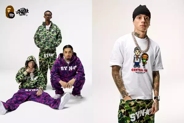 セントラル・シーによるBAPE® × SPOTIFY × SYNAコレクションの全貌が明らかに