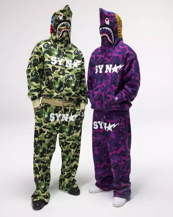 「セントラル・シーによるBAPE® × SPOTIFY × SYNAコレクションの全貌が明らかに」の画像