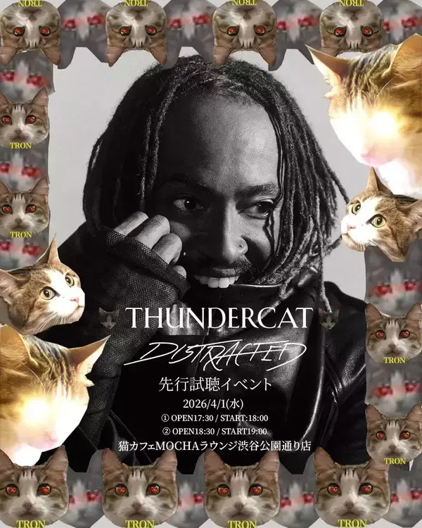 「猫カフェで聴くThundercat、そのおかしな正しさについて」の画像