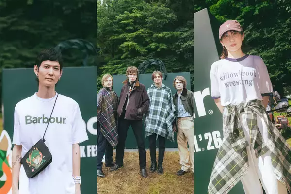 バブアーがフジロック初参戦！苗場で出会う“夏のバブアー” ブースレポート＆アーティストスナップ