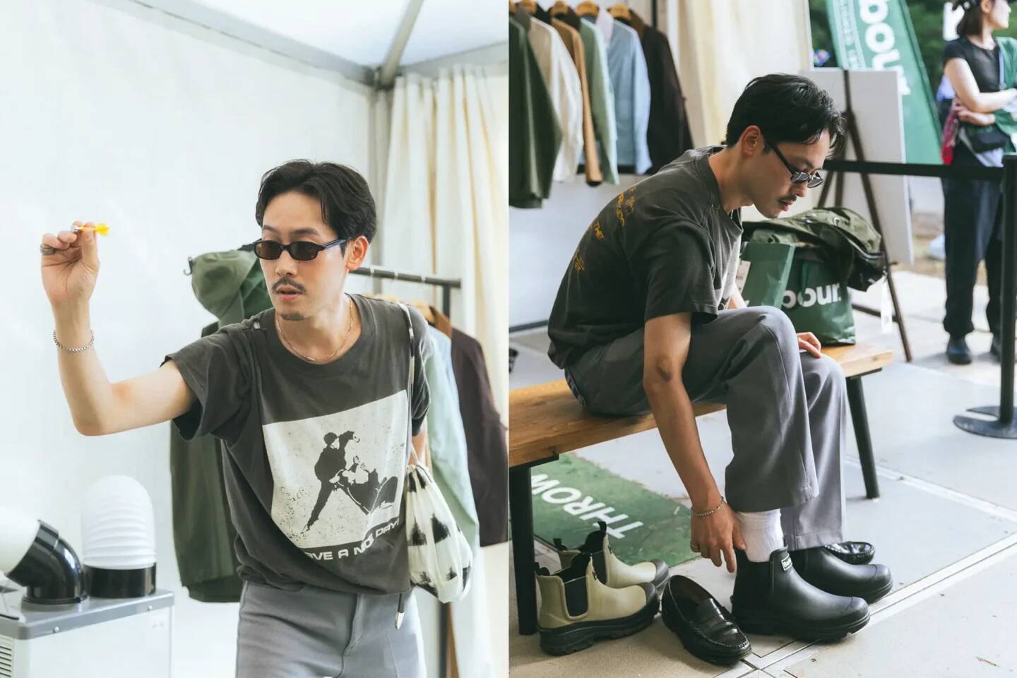 バブアーがフジロック初参戦！苗場で出会う“夏のバブアー” ブースレポート＆アーティストスナップ