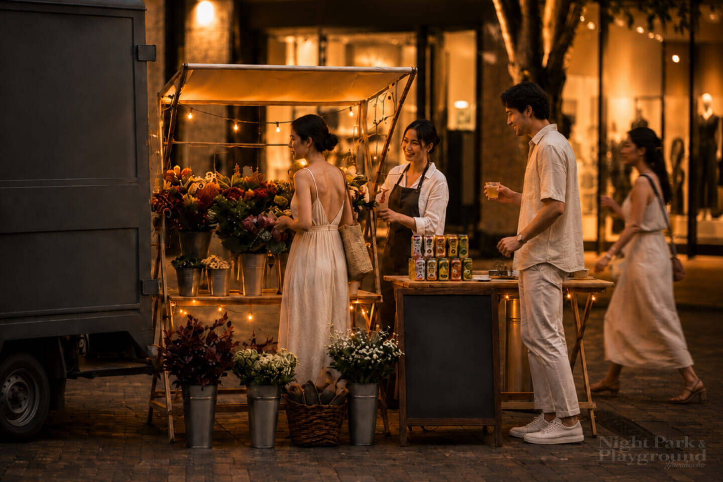 社会実証プロジェクト＜NIGHT PARK & PLAYGROUND YURAKUCHO＞が東京・丸の内仲通りで開催