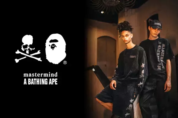 〈A BATHING APE®︎〉と〈mastermind JAPAN〉が最新コラボコレクションを発売