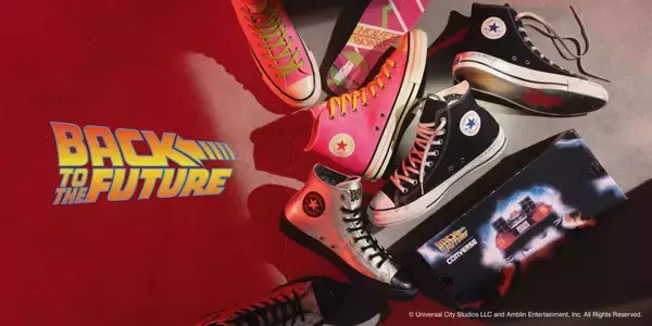 映画『バック・トゥ・ザ・フューチャー』公開40周年を記念して〈CONVERSE〉とのコラボモデルが登場