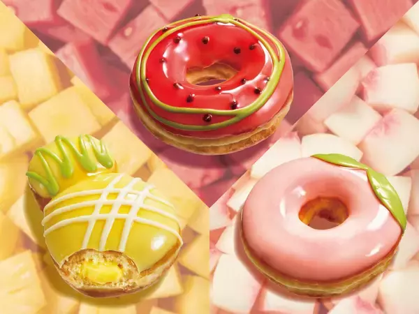 クリスピー・クリーム・ドーナツから夏に食べたくなるフルーツをテーマにした新作ドーナツ3種が登場