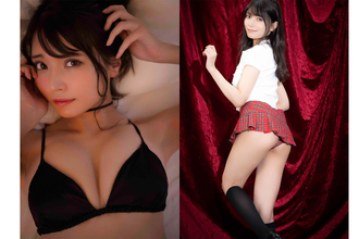 “制服姿から、大胆に開脚も…”似鳥沙也加、カレンダー先行カット公開