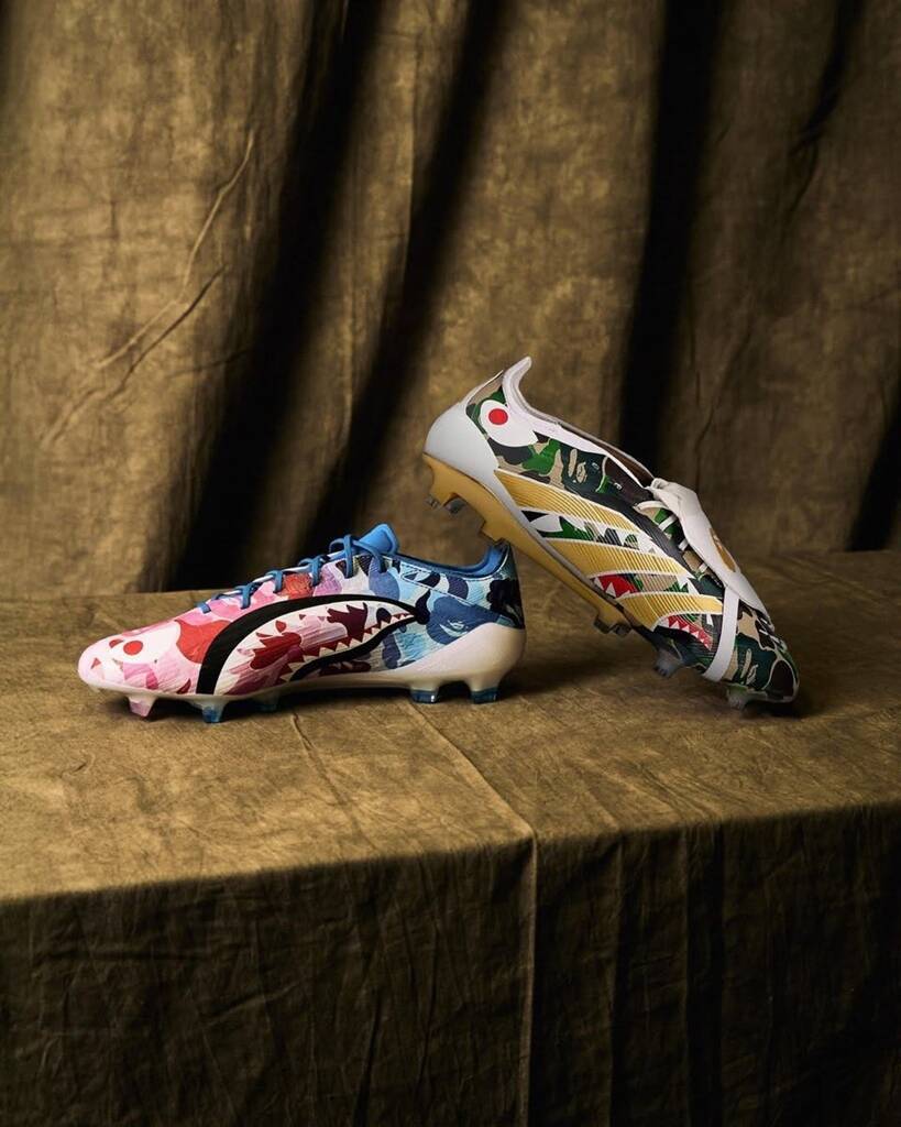 adidas×BAPEの最強コラボ「サッカースパイク」登場！久保建英が日本 