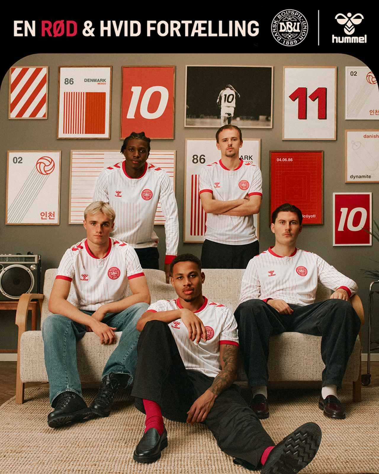 デンマーク代表が2026新アウェイユニフォームを発表！伝説「1986W杯ユニ」へのオマージュ