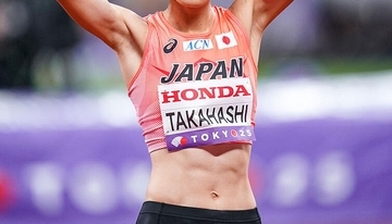 「めっちゃステキ」走り高跳び日本女王の美女ジャンパー、"腹部チラ見せ"ウェア姿をファン称賛