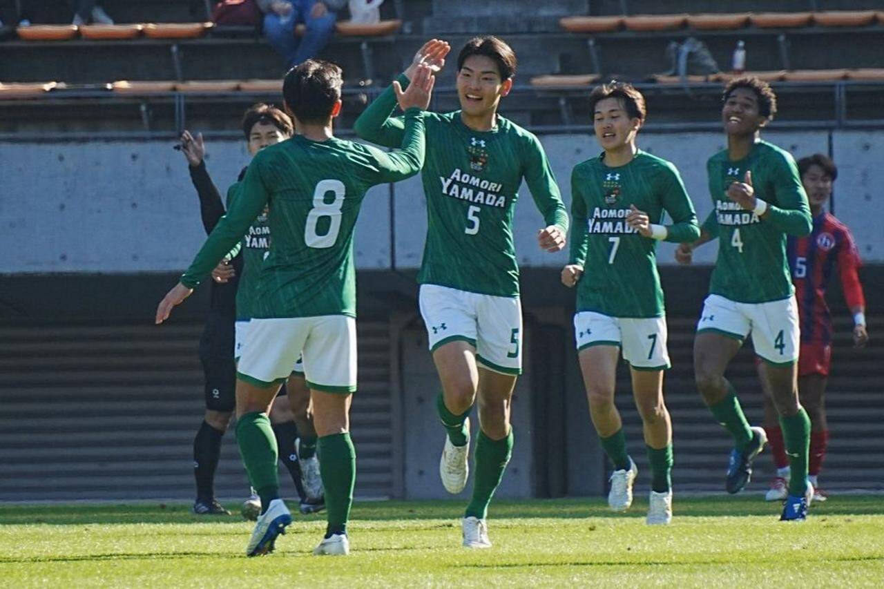 部屋にこもるほどの悔しさを乗り越えた青森山田DF大場光翔、選手権で憧れた“松木世代”に近づくゴールで1回戦突破「一週間は立ち直れなかった」