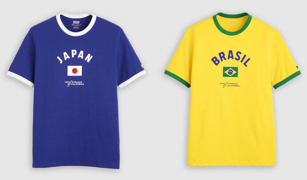 リーバイスがサッカーカルチャーに触発の「リンガーTシャツ」を発売！W杯観戦に使えるシンプルデザイン