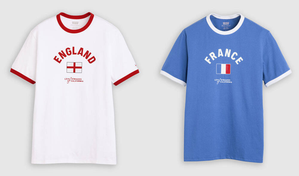リーバイスがサッカーカルチャーに触発の「リンガーTシャツ」を発売！W杯観戦に使えるシンプルデザイン
