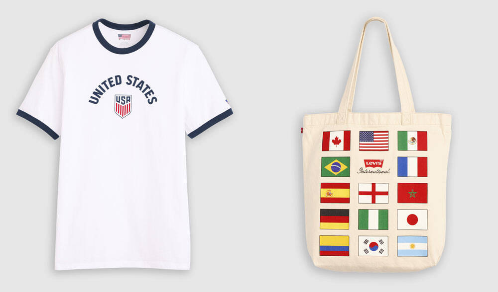 リーバイスがサッカーカルチャーに触発の「リンガーTシャツ」を発売！W杯観戦に使えるシンプルデザイン