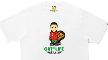 BAPEがクリロナ「CR7」とのコラボ・コレクションを発売！“カモ柄”と“BABY MILO”の2アイテムが登場