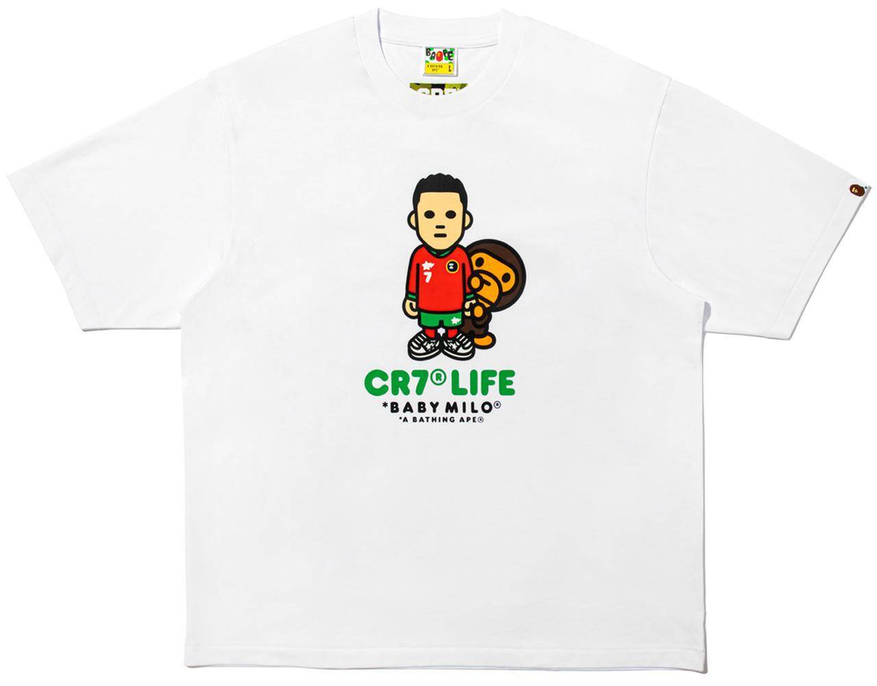 BAPEがクリロナ「CR7」とのコラボ・コレクションを発売！“カモ柄”と“BABY MILO”の2アイテムが登場