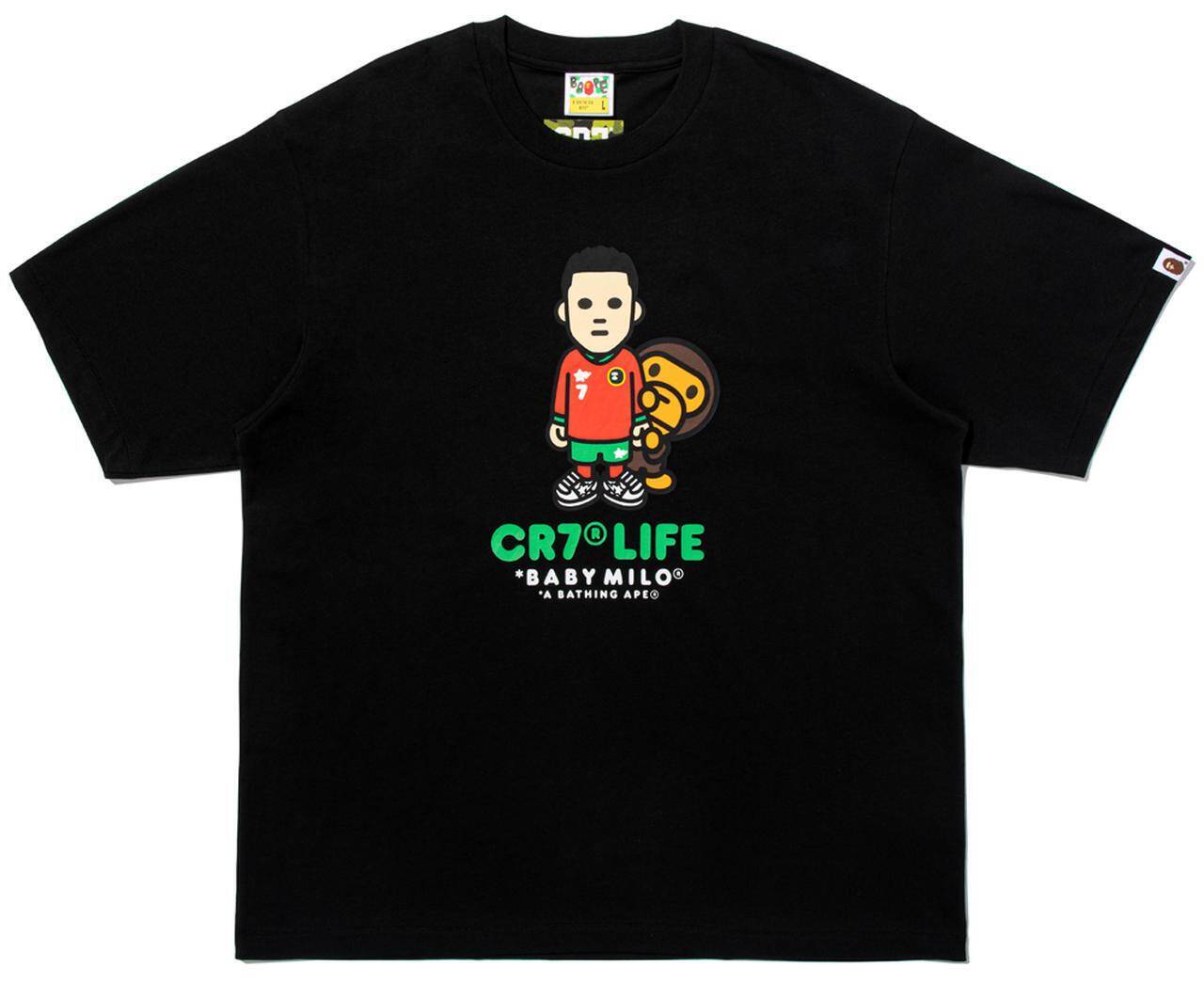 BAPEがクリロナ「CR7」とのコラボ・コレクションを発売！“カモ柄”と“BABY MILO”の2アイテムが登場