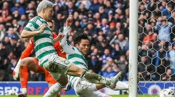 セルティック旗手怜央、宿敵決戦で劇的ゴール！「不貞腐れることもあるが、実力を見せつけた」とOB脱帽