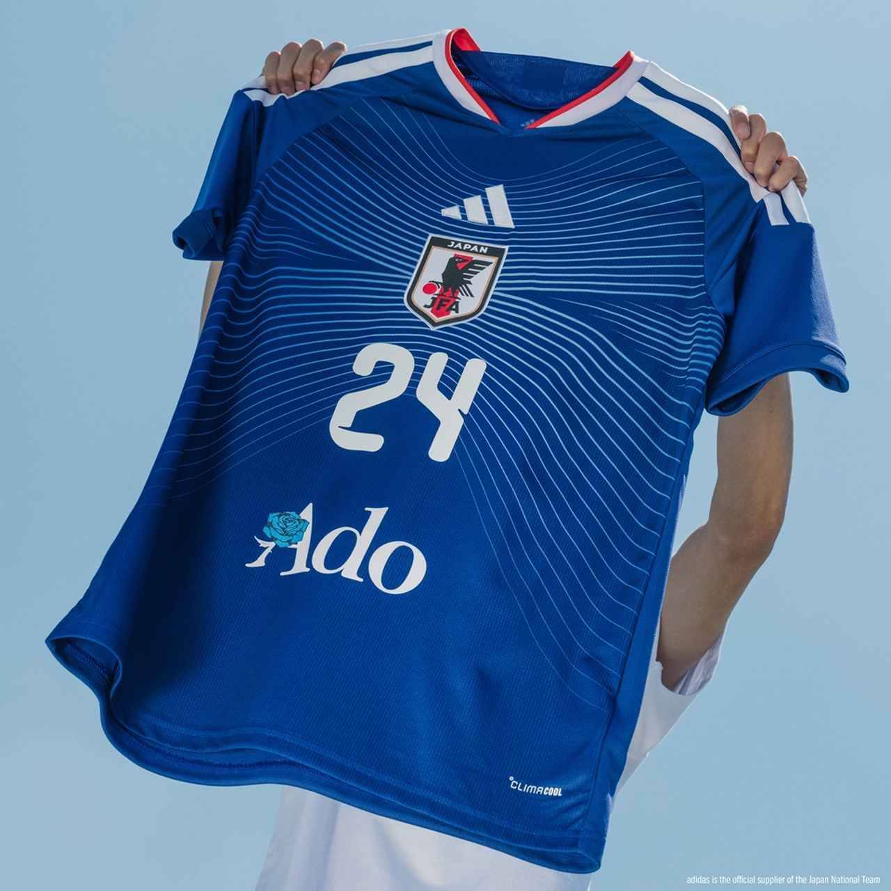 adidas、Adoとコラボしたサッカー日本代表ホームユニフォームを6月8日より発売！前面も背面も“Ado”の特別仕様