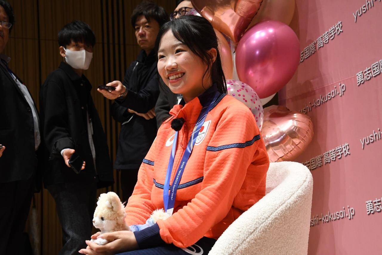 中井亜美が祝賀会で「緊張せずに楽しめた」ミラノ五輪を振り返る　「スケート靴を持たずにいきたい」旅行先も明かす